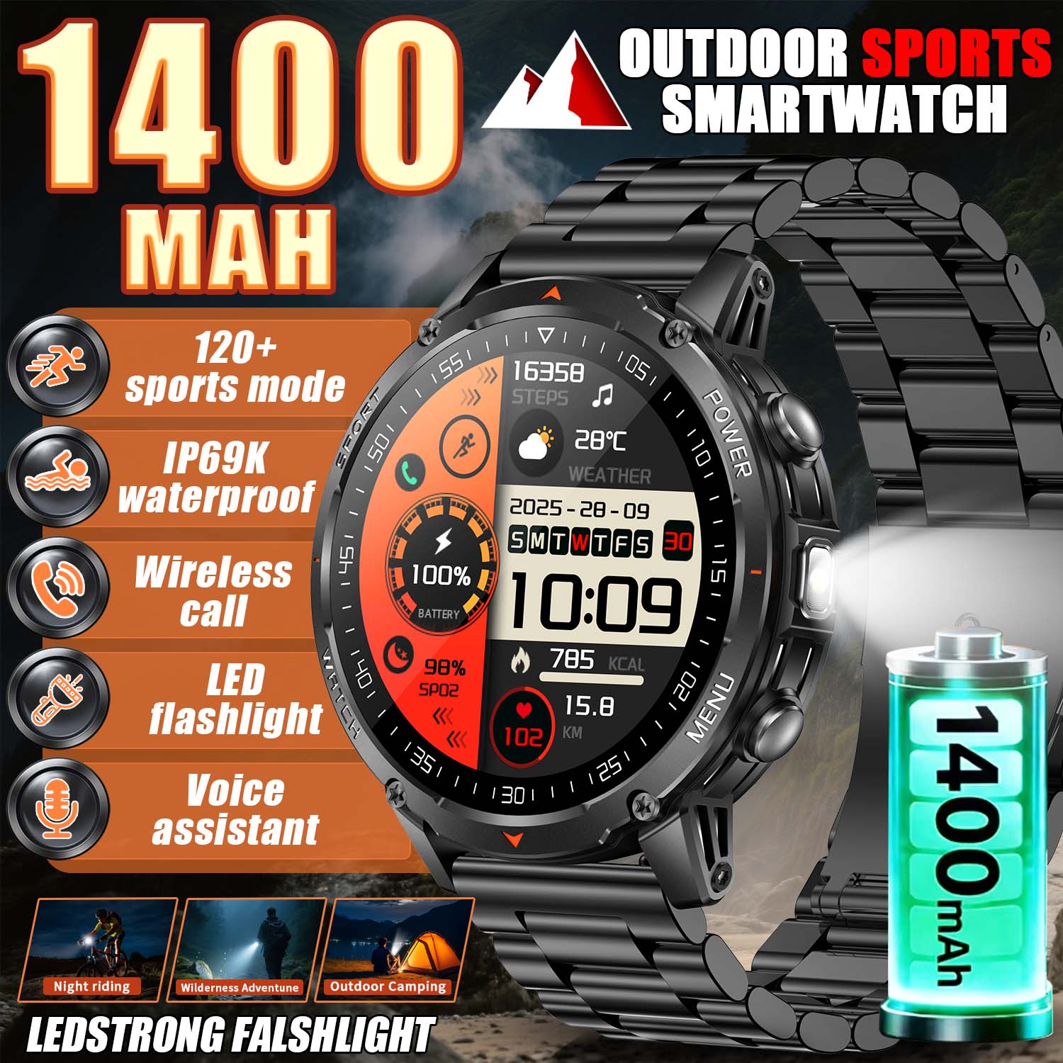 Smartwatch Trending Watches For Women - Nowy wojskowy smartwatch męski 2026, bateria
