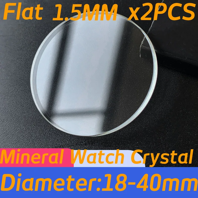 Watch Crystal Replacement - Zestaw 2 szt. szkiełek mineralnych do