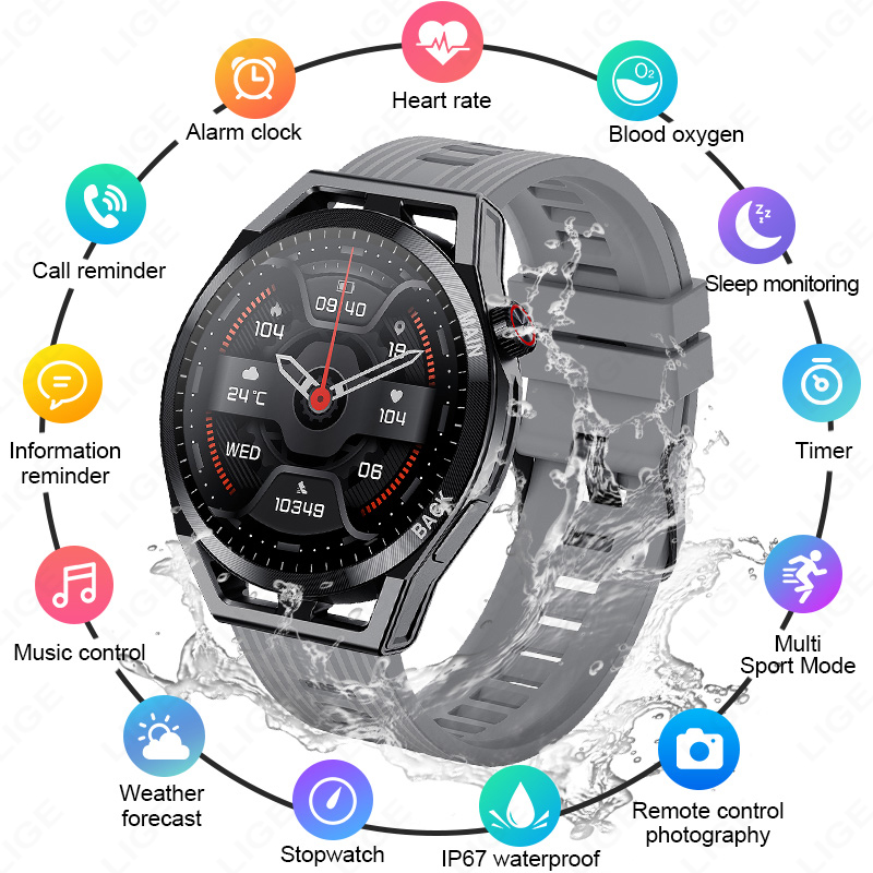 Smartwatch Watches For Sale - FOXBOX Męski Smartwatch Monitorowanie Tętna Snu