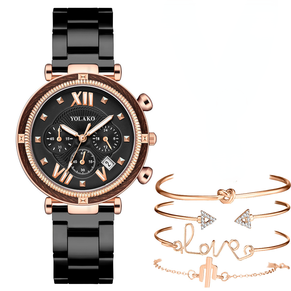Fashion 5pcs Watch Set Women B – Minimalist Thin Watch recenzja i cena