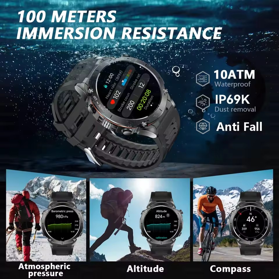 Nowy męski smartwatch z GPS, l – Smartwatch Watches Brands For Men recenzja i cena