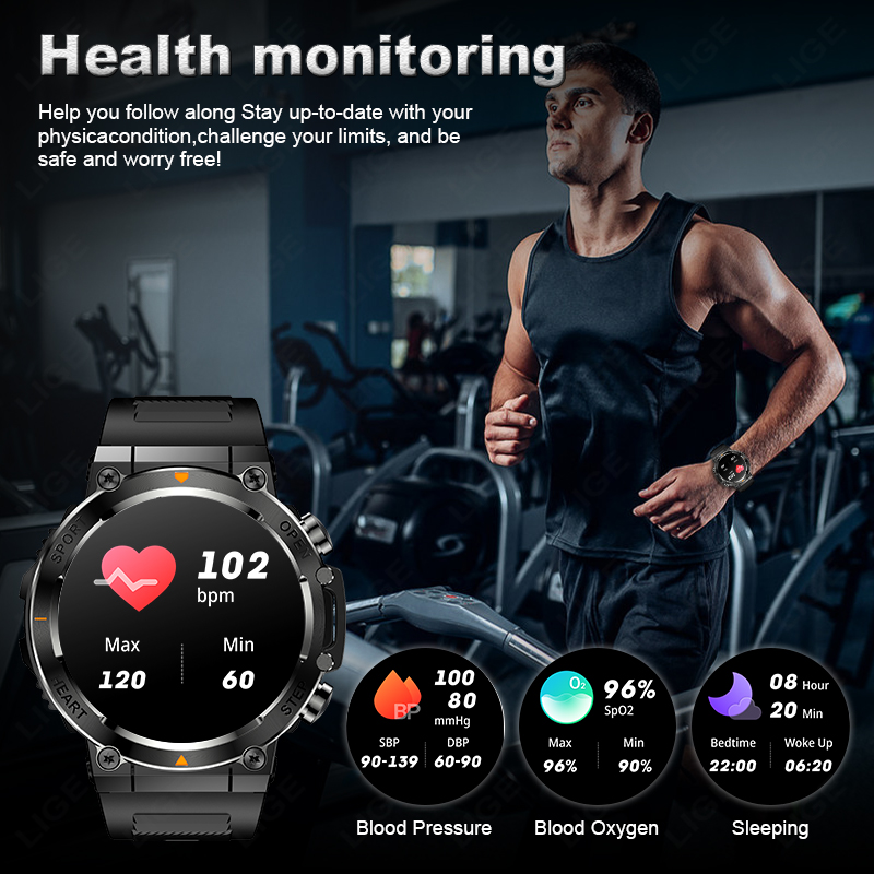 LIGE Męskie Smartwatche Wytrzy – Smartwatch Watches For Sale recenzja i cena