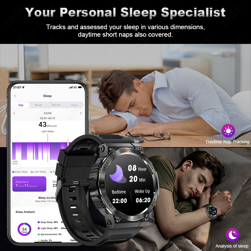 LIGE Męskie Smartwatche Wytrzy – Smartwatch Watches For Sale recenzja i cena