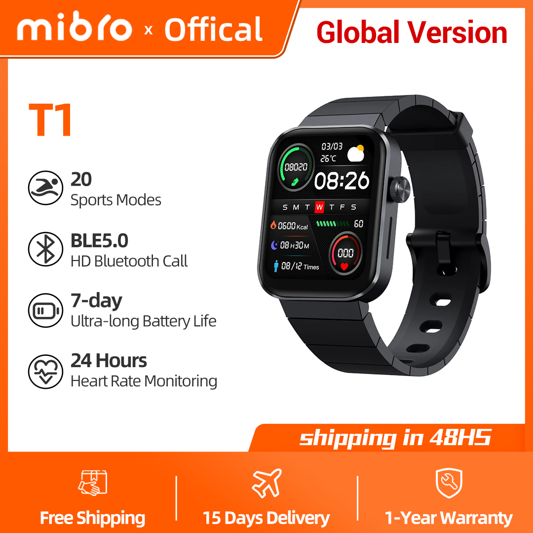 Zegarek Mibro T1 Global Versio – Smartwatch Square Watches For Men recenzja i cena