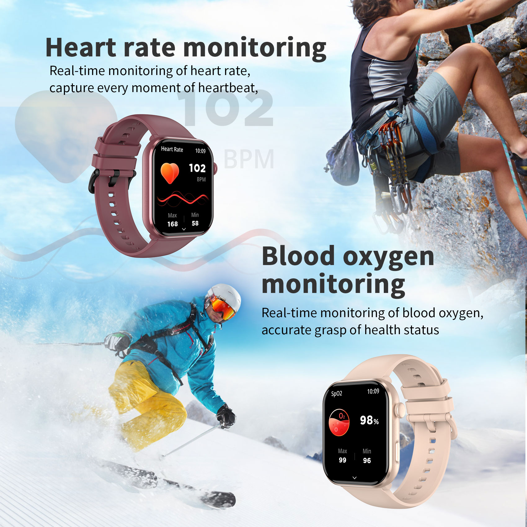Smartwatch Blackview R60 z fun – Smartwatch Square Watches For Men recenzja i cena