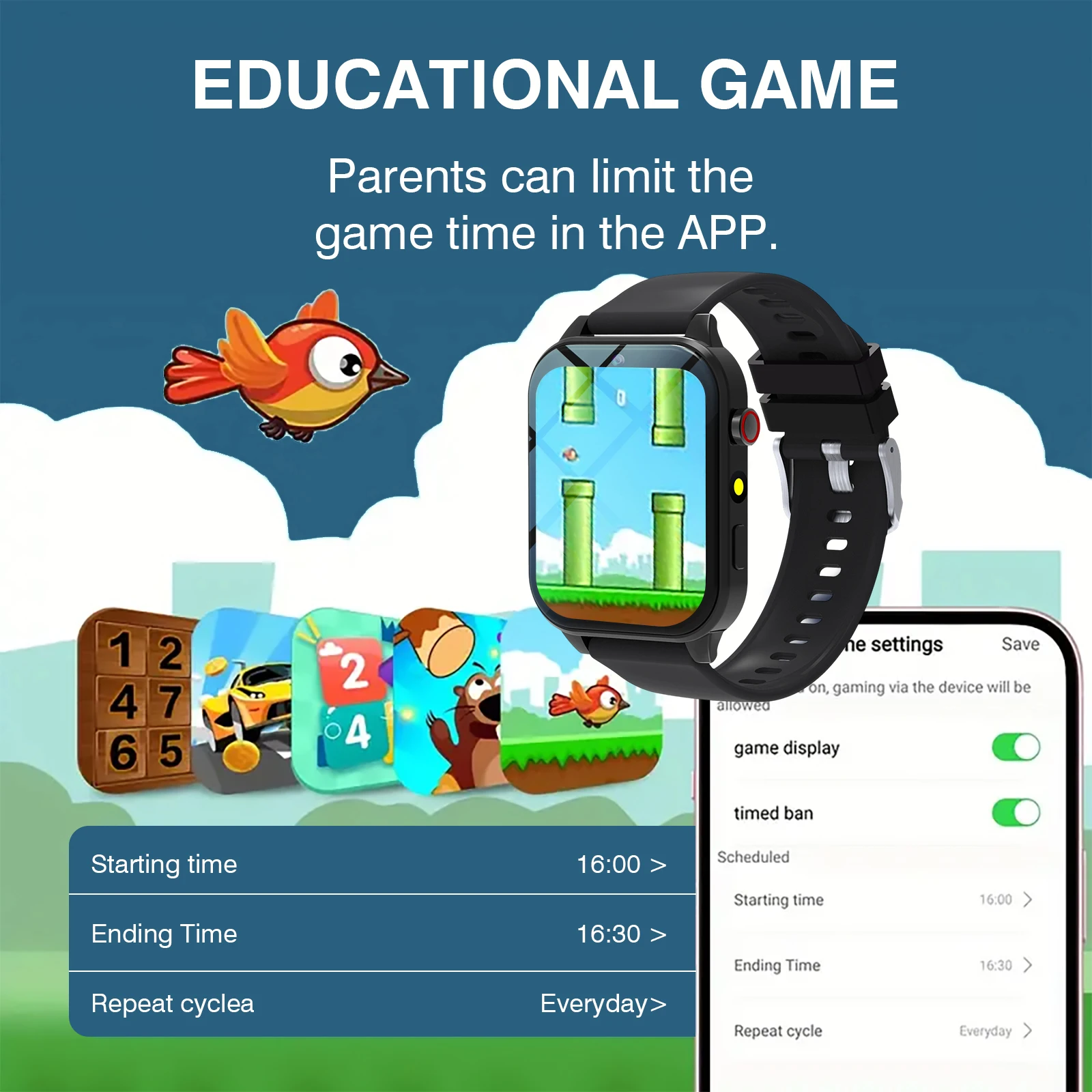 Smartwatch dla dzieci 18 gier  – Smartwatch Watches Kids recenzja i cena