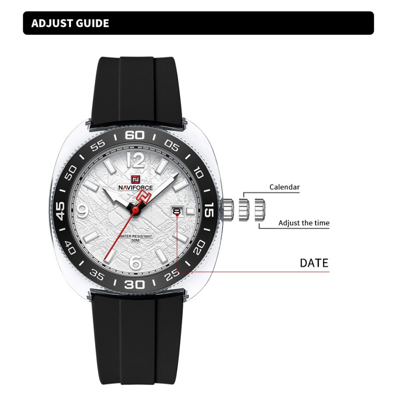 Zegarki męskie NAVIFORCE, kwar – Smartwatch Casual Watches For Men recenzja i cena