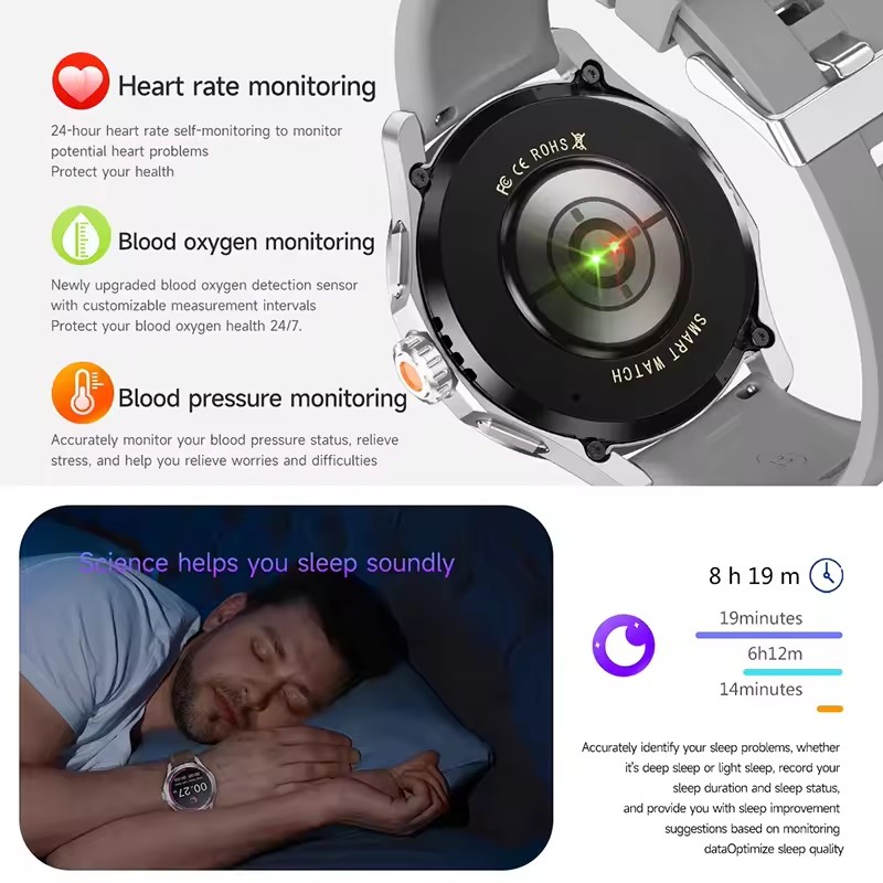 GUHUAVMI Smartwatch NFC dla mę – Smartwatch Watches Brands For Men recenzja i cena
