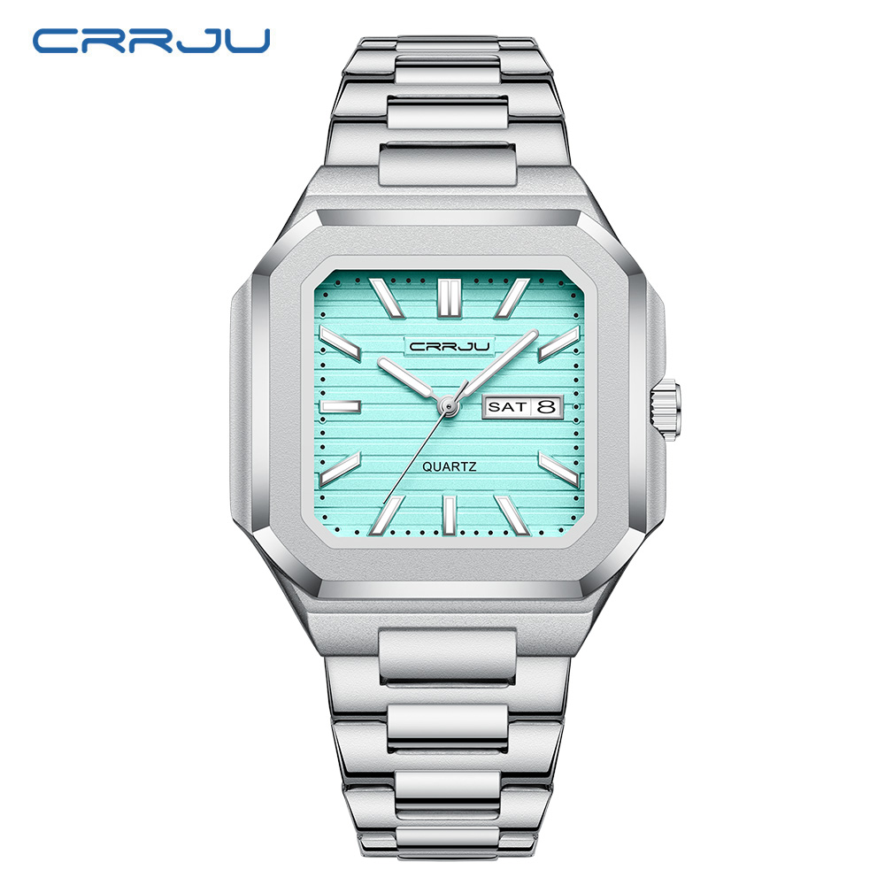 Męski zegarek CRRJU ze stali n – Smartwatch Casual Watches For Men recenzja i cena