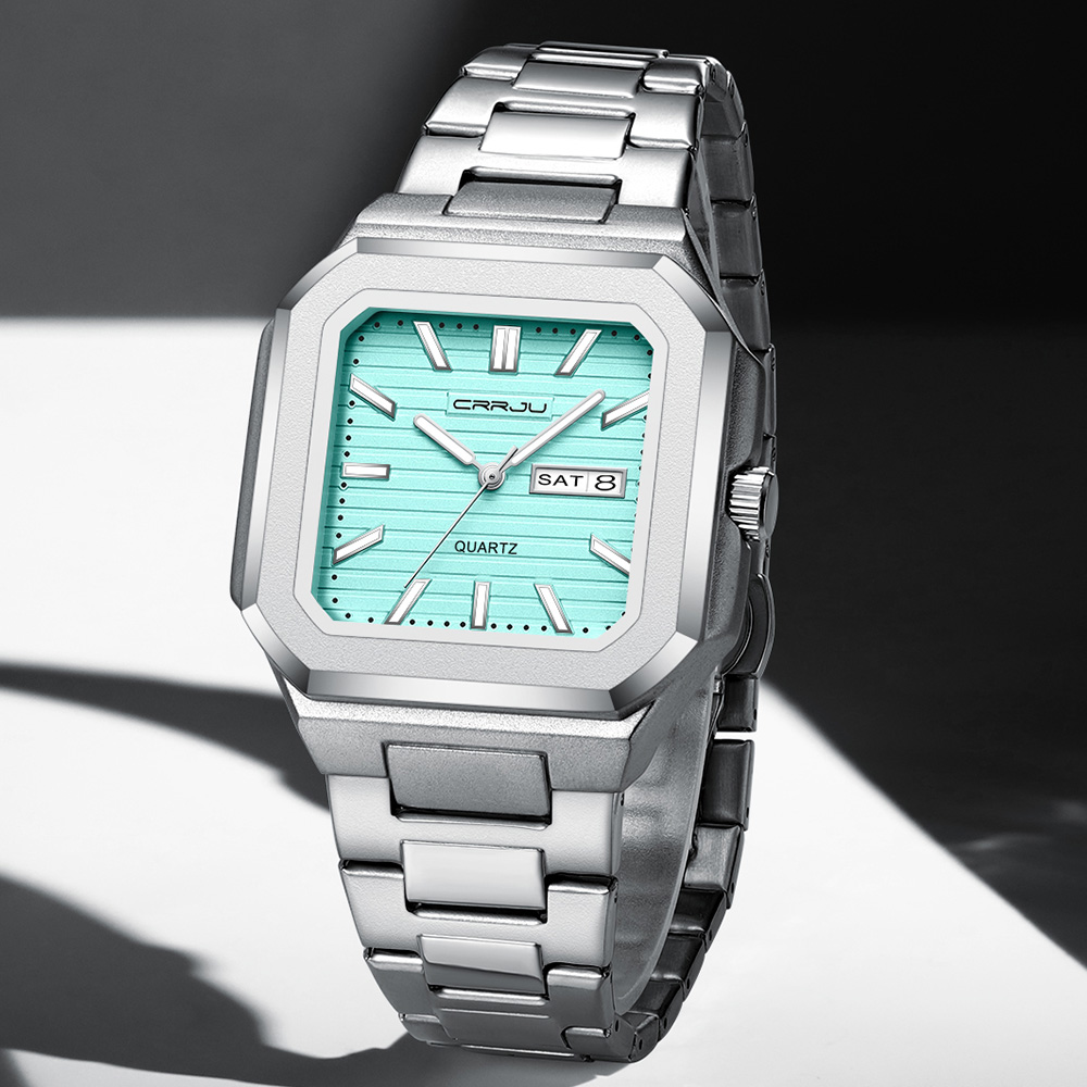 Męski zegarek CRRJU ze stali n – Smartwatch Casual Watches For Men recenzja i cena