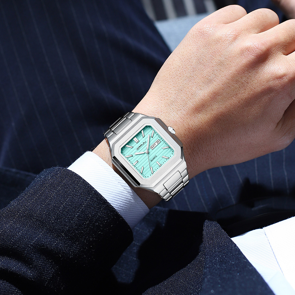 Męski zegarek CRRJU ze stali n – Smartwatch Casual Watches For Men recenzja i cena