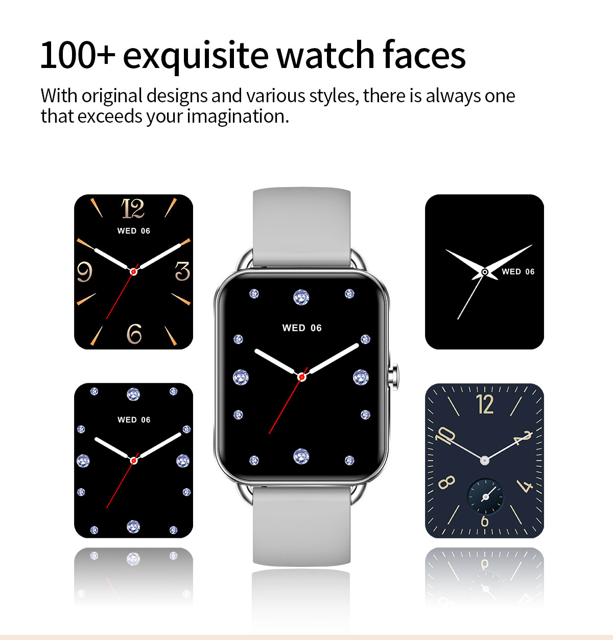 2024 inteligentny zegarek tele – Smartwatch Square Watches For Men recenzja i cena