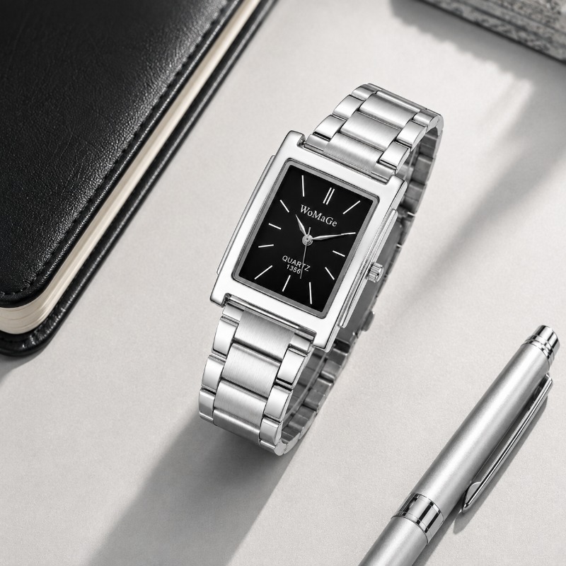 Luksusowy męski zegarek ze sta – Smartwatch Square Watches For Men recenzja i cena