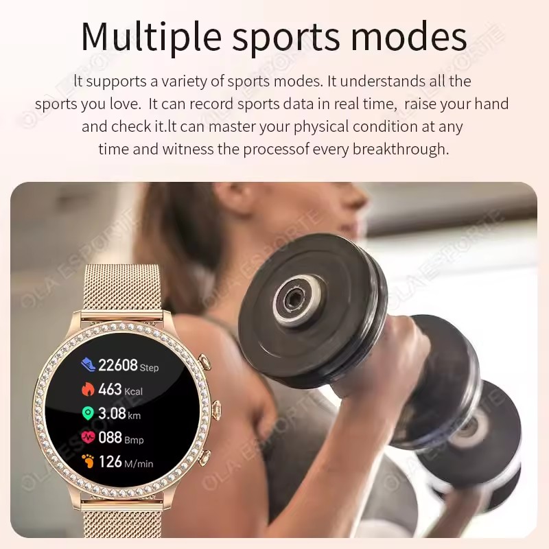 Elegancki damski smartwatch z  – Smartwatch Health Watches For Women recenzja i cena