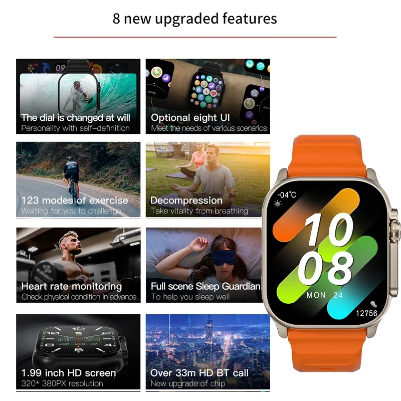 2026 T900 Ultra 2 Smartwatch M – Smartwatch Square Watches For Men recenzja i cena
